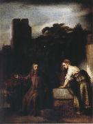 REMBRANDT Harmenszoon van Rijn Christ and the Woman of Samaria china oil painting artist